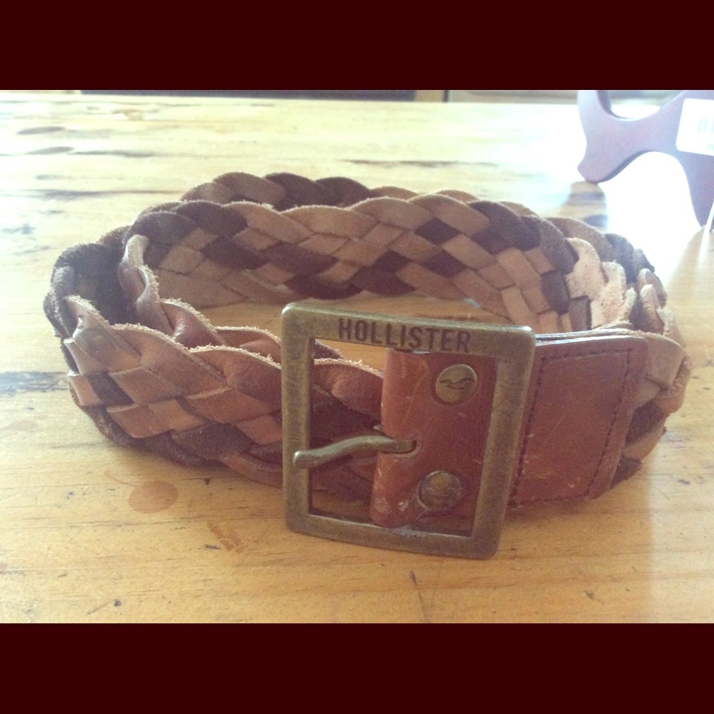 hollister leather belt